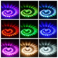 Miniatyrbilde 2 av 5: 3 Watt LED Spiral Vegglampe, Aluminium Vegglampe, Bad