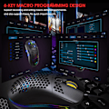 Pikkukuva 7 / 7: X600 RGB -valaistu makro-ohjelmointipelihiiri, 6 näppäintä voidaan sammuttaa