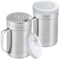 Miniatyrbilde 1 av 5: Store metall salt- og pepperdryssere - med håndtak - krydder