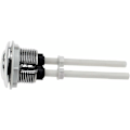 Miniatyrbilde 5 av 5: 2 stk 38mm toalett trykknapper dobbel spyling standard knapp krom S