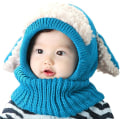Miniatyrbilde 1 av 5: Koreansk vintervalpeformet heldress ull babycape varmt sjal Ba