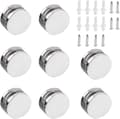 (S)8 stk speilklips glassklemme klemmeholder sinklegering feste speilbrakett for 3-5mm