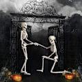 Miniatyrbillede 3 af 5: 16 tommer Halloween Skelet Fuld Krop Poserbar Bevægelige Jonints til