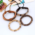 Miniatyrbillede 2 af 5: Enkel retro sæt armbånd diy flettet læderarmbånd cocon