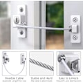 Miniatyrbilde 3 av 5: 4 stk vindusbegrenser vindusdørbegrenserlås Fenetre UPVC