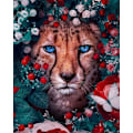 Pikkukuva 1 / 5: 30x40cm, leopardi 5d timanttimaalattu strassi-kirjontakanvas