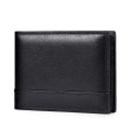 Miniatyrbillede 2 af 5: (sort) Herre Læder Bifold Møntpung 11cm L x 1.5cm B x 8cm H