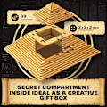 Miniatyrbild 2 av 5: Pyramid Pusselbox - Escape Room i en Box - Hjärngympa Pussel för Vuxna & Tonåringar - Pusselboxar med Gömda Fack