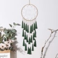 Miniatyrbild 3 av 5: Macrame drömfångare för sovrum - Väggdekoration med tofsar