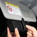 Miniatyrbillede 5 af 5: 1 stk. solbrilleholder til bilens solskærm (sort) Opbevaring af solbriller i bilen