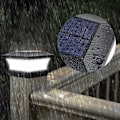Miniatyrbillede 2 af 5: Led solcelledrevet have lys firkantede stolpelys Ip65 vandtæt