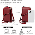 Pikkukuva 2 / 6: Pieni nahkainen olkalaukku, crossbody-laukku, matkapuhelinlompakko