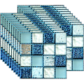 Miniatyrbilde 1 av 5: 20 STK (10 x 10 cm / 4 x 4 tommer) Fliseklistremerke, Selvklebende Tapetklistremerke Varmebestandig