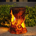 Miniatyrbilde 1 av 6: Solcellelykter utendørs lys - Stump On Fire Torch Light, Solar P