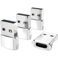 Miniatyrbilde 1 av 5: 4-pakning USB C hunn til USB hann adapter, konverter lader type C