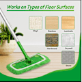 Miniatyrbilde 4 av 4: Vaskbare og gjenbrukbare mopper, erstatningsflat mopp, moppesett