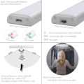 Miniatyrbillede 3 af 5: 20 LED-lys, trådløse, USB-genopladelige, magnetiske, bevægelsessensor