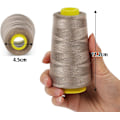Miniatyrbillede 2 af 5: Sytråd Polyester Spoler 5 Farver 3000 Yards Spoler Overlock Kegle til Symaskine (C)