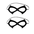 Miniatyrbild 1 av 5: 2 st fashion läder svart nattklubb maskeradmask exa