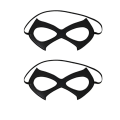 Miniatyrbillede 1 af 5: 2 stk. fashion læder sort natklub maske maske exa