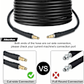 Miniatyrbillede 2 af 5: 6m udskiftningsslange til højtryksrenser til Karcher K-serie K2, K3, K4, K5, K7, Click Plug Quick Connector