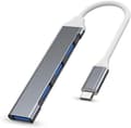 Pikkukuva 1 / 5: USB 3.0 Hubi, 4 Porttia, Type-C Laite - Harmaa