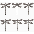 Miniatyrbillede 1 af 5: 6 dragonfly-formede hårklemmer, retro hårklemmer, søde hårklemmer