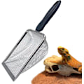 Miniatyrbilde 1 av 5: Rustfritt stål reptil sand substrat skuffe sil