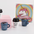Miniatyrbillede 4 af 4: 4 kreative minimalistiske kaffekop besked klip visitkort holder