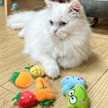 Miniatyrbild 1 av 5: Kattplysch med kattmynta x 6, Kattleksak, Kattungeleksak, Antistresskatt,