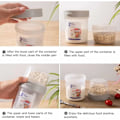 Miniatyrbilde 4 av 5: 560 ml + 310 ml, yoghurtbeger, matbeholder med forsegling og lokk