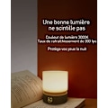 Miniatyrbillede 4 af 5: Cylindrisk natlampe med timer (træfarve), lille bordlampe