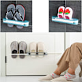 Miniatyrbillede 5 af 5: (blå)Slippers Rack Hængende Skoarrangører, 3 i 1 Foldbar Holde