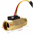 Miniatyrbilde 2 av 5: Vannstrømsensor Strømmåler Væskestrømmåler Vannstrømbryter 60mm G