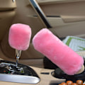Miniatyrbild 4 av 5: (Rosa) 3-pack rattstyrningsöverdrag, Macllar Vintervarm Styr