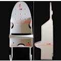 Miniatyrbillede 4 af 5: Hvid Strygebræt Hanger Væghængt Jern Robust Opbevaringsholder