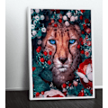 Pikkukuva 2 / 5: 30x40cm, leopardi 5d timanttimaalattu strassi-kirjontakanvas