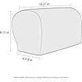 Miniatyrbilde 5 av 5: 2 stk Stretch sofa armrests Full wrap sofa beskytter (svart)