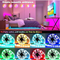 Miniatyrbild 2 av 5: 10M LED-remsa, 5050 RGB LED-remsa, flerfärgad flexibel LED-remsa