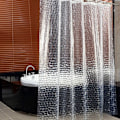 Miniatyrbillede 1 af 4: Transparent bruseforhæng, 180x180cm 3D bruseforhæng badeværelse