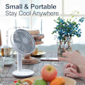Miniatyrbillede 3 af 5: Bærbar Personlig Ventilator - Gletscherhvid - 1 stk