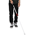 Miniatyrbillede 5 af 5: Hvid stok, blindestok, 127 cm 4-delt foldbar aluminiumlegering A