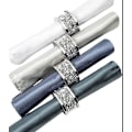 Miniatyrbillede 4 af 5: 4 krystal glas servietringe, knuste diamantfyldte servietringe