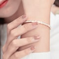Miniatyrbillede 2 af 6: Shell slange knogle mode armbånd åbningsbart katteøje armbånd til