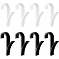 Pikkukuva 1 / 5: 8 koukkua patterille, patterikoukku, pyyhekuivain, patterikoukku, pyyhekuivausteline patterille, kylpyhuoneen patterikoukut, pyyheteline kylpyyn