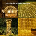 Miniatyrbilde 4 av 5: Julelysnett, 192 LED 9,8ft x 6,6ft Utendørs Julelys