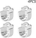 4-pack Flangerade Stångfästen (19 mm), Zink-legering Gardinstångshållare