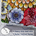 Miniatyrbilde 3 av 5: Boho Blomster Dusjforheng Paisley Fancy Bohemian 72x72 tommer