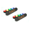 Miniatyrbillede 1 af 5: Squid Game 2 Gonggi & Etui Koreansk Sort M