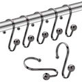 Miniatyrbillede 1 af 5: Bruseforhængskroge, rustfrit metal bruseforhængsring